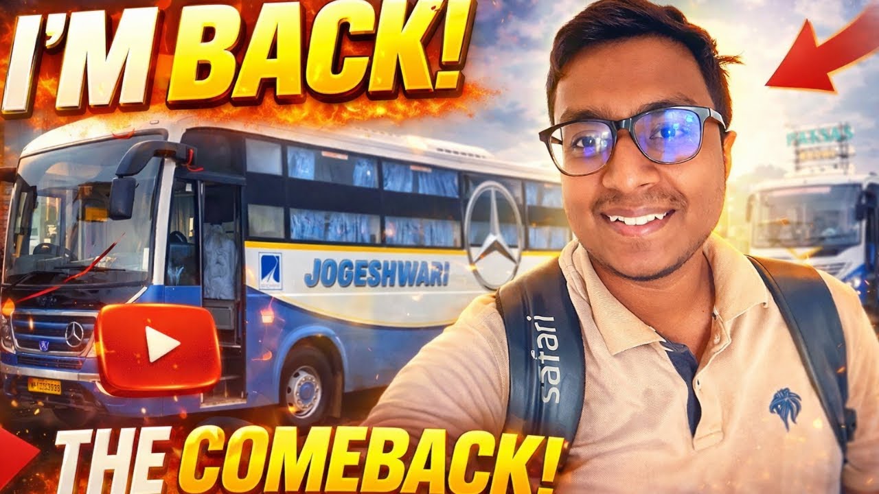 From Bhopal to Mumbai by Bus | Restarting My Vlogging Journey