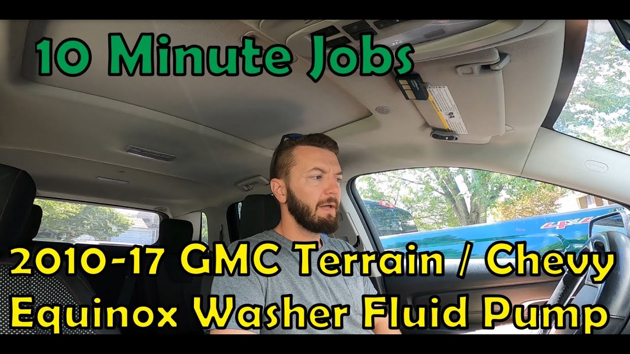 2010-17 GMC Terrain/Equinox Windshield Washer Pump Replace