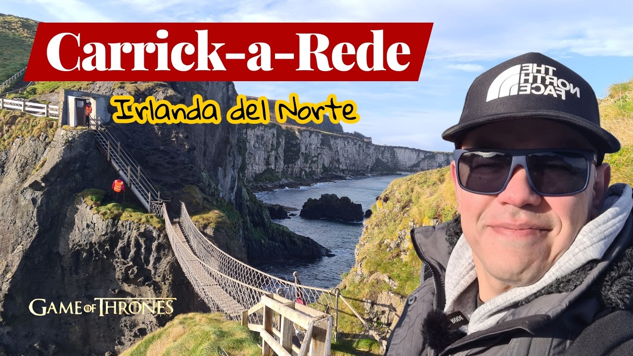 CRUCÉ el PUENTE COLGANTE más PELIGROSO de IRLANDA 🇬🇧 y ESTO pasó 😳