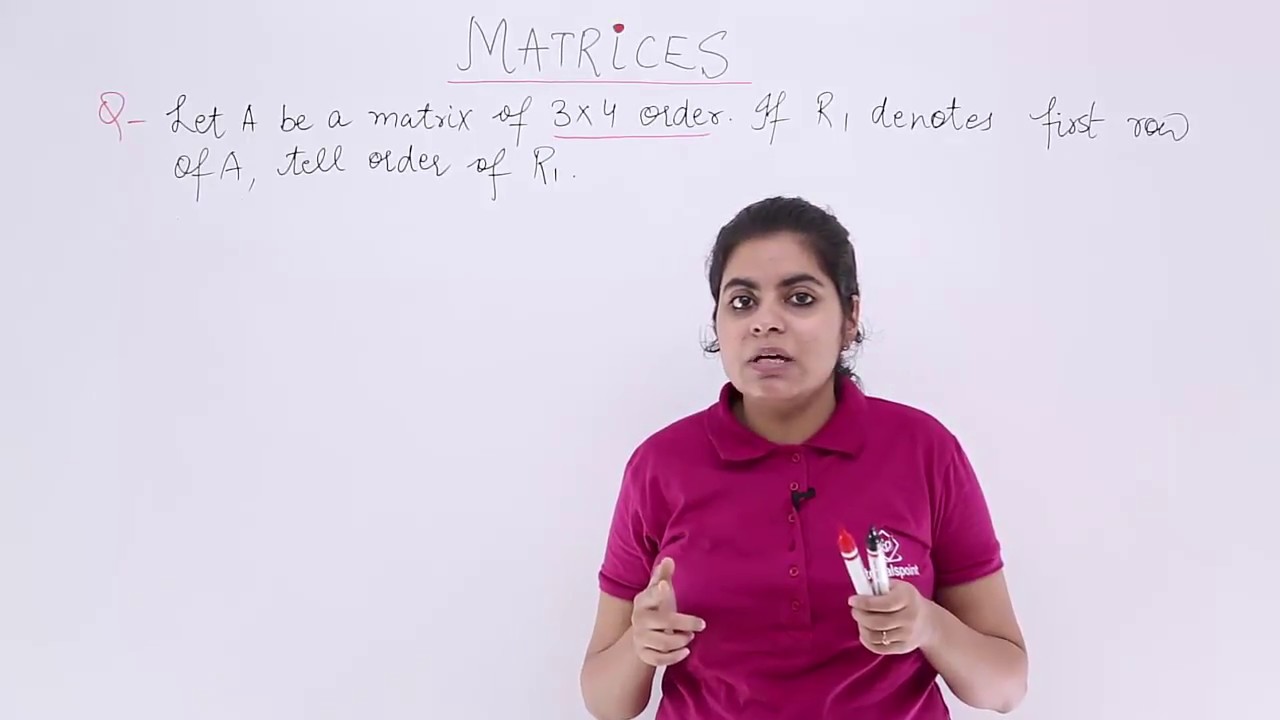 Class 12th &ndash; Order of Matrix Problem-2 | Matrices | Tutorials Point