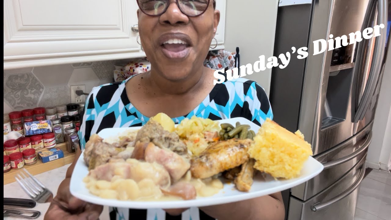 Sunday's Dinner with Neck Bones, Roasted Chicken, and More