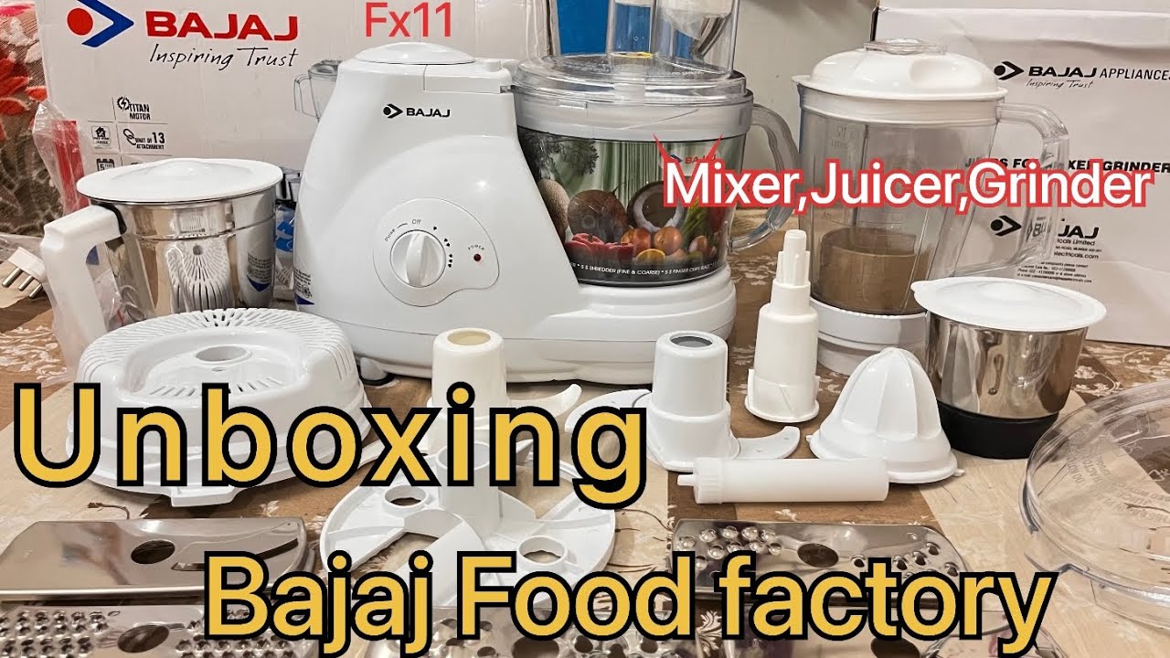 Bajaj fx11 Food factory Unboxing Best Mixer Juicer Grinder bajaj food processor 