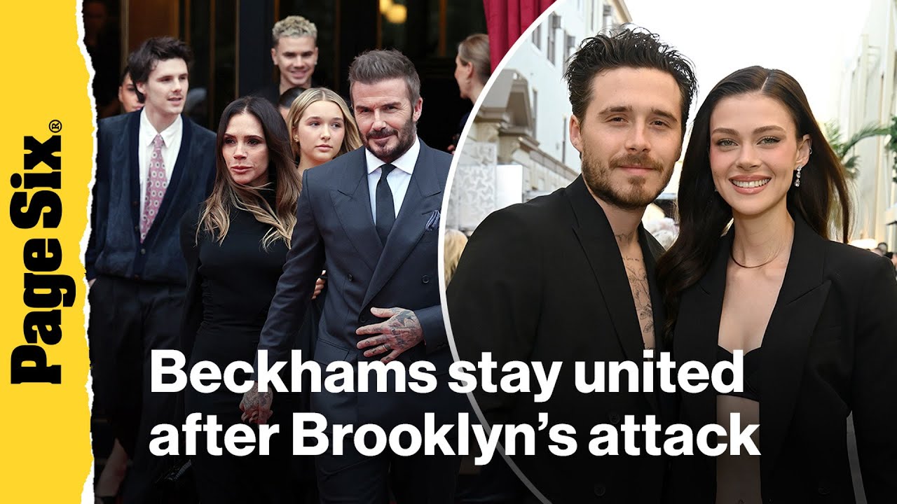 Victoria and David Beckham put on united front with kids after son Brooklyn's brutal attack
