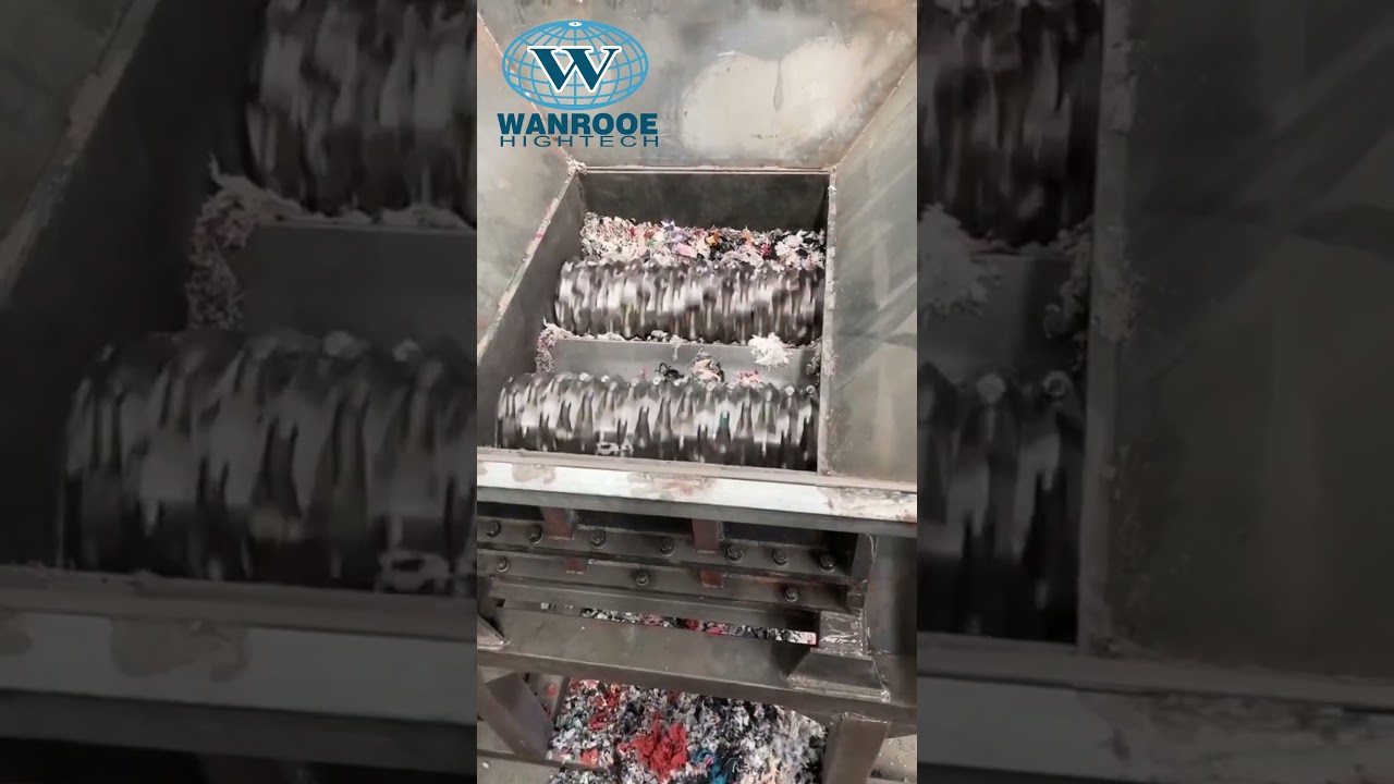 Waste Fabric/Textile/Clothing/Fabric/Carpet Shredder Garment Crusher 