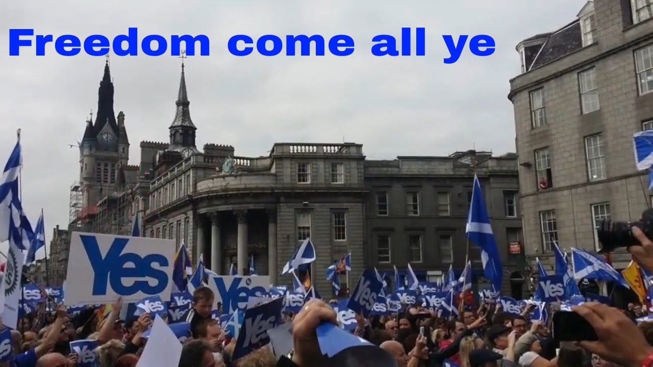 Freedom Come All Ye (Hamish Henderson) Castlegate,  Aberdeen in 2014 by Charlie Abel