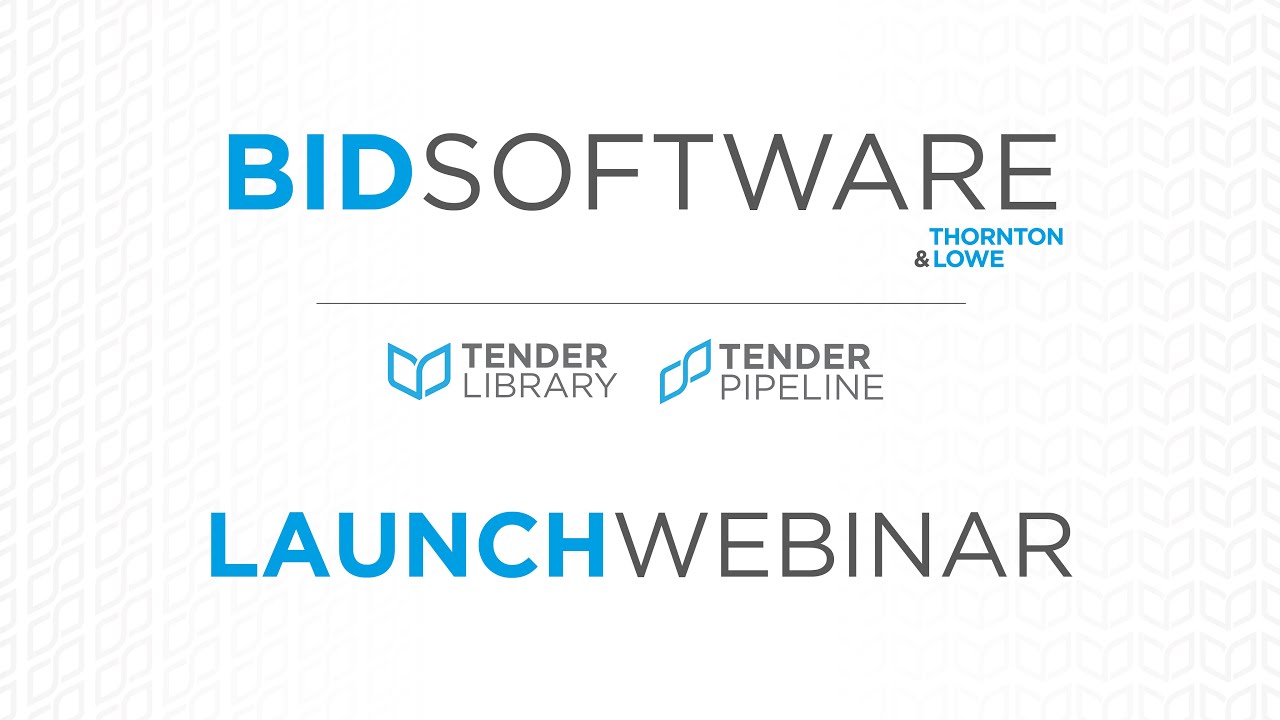 Thornton & Lowe Webinars - How Bid Software Can Help Your Business Grow