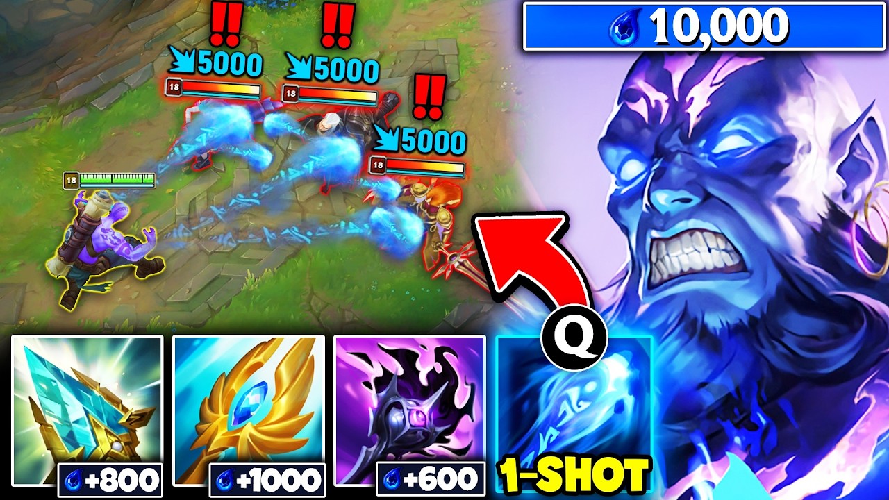 WHEN RYZE HITS 1000 AP AND 10,000 MANA, YOU MIGHT AS WELL FF! (MANA BATTERY RYZE)