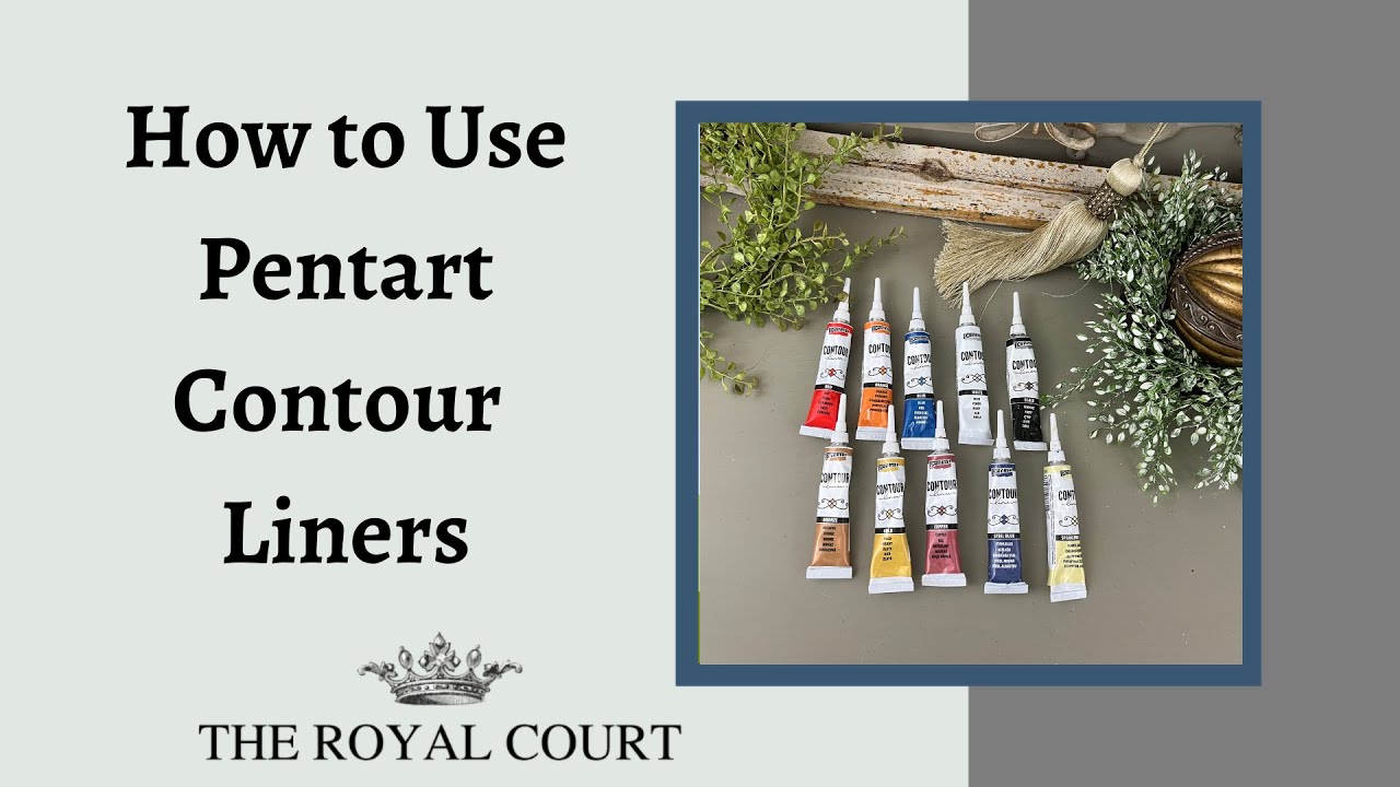 How to Use Pentart Contour Liners