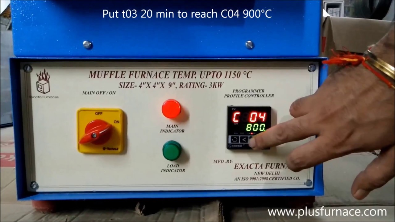 1100°C Programmable Muffle Furnace