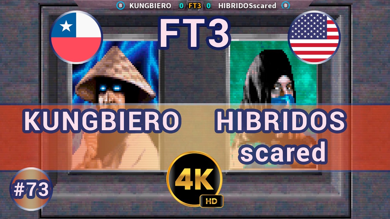 MK1 - 🇨🇱 KUNGBIERO vs HIBRIDOSscared 🇺🇸 FT3 /4K 60FPS #mortalkombat #mk1#team99hits #t99h #fightcade