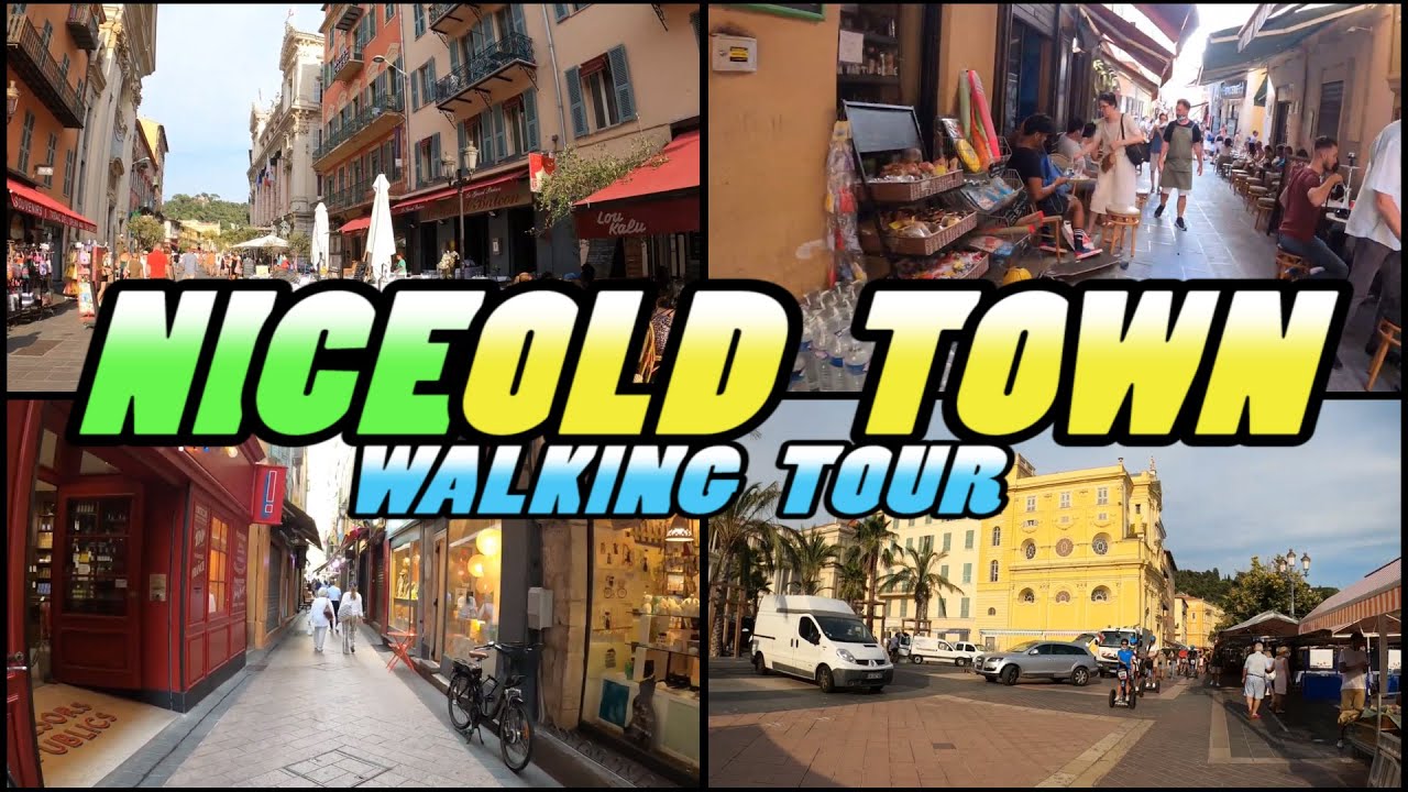 Nice Old Town Walking Tour - Nice Vieille Ville - France (4k)