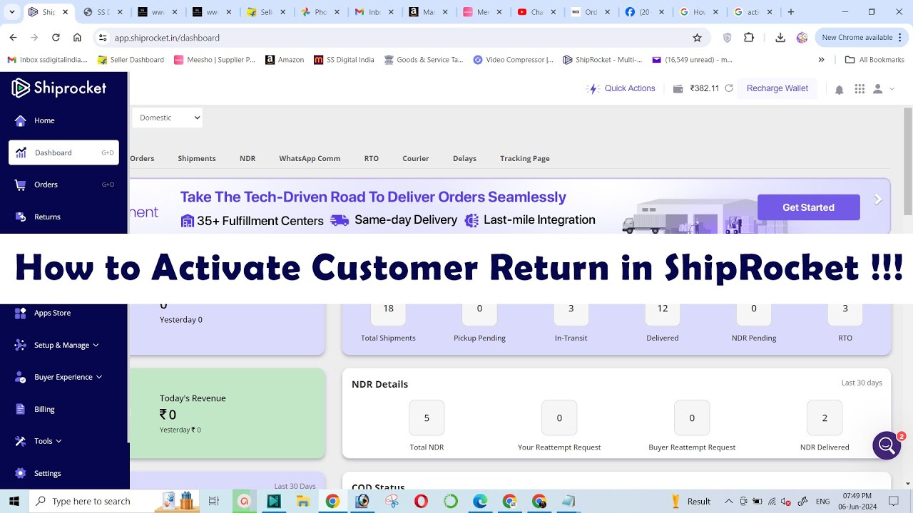 How to Activate Customer Returns in ShipRocket: Step-by-Step Guide !!!