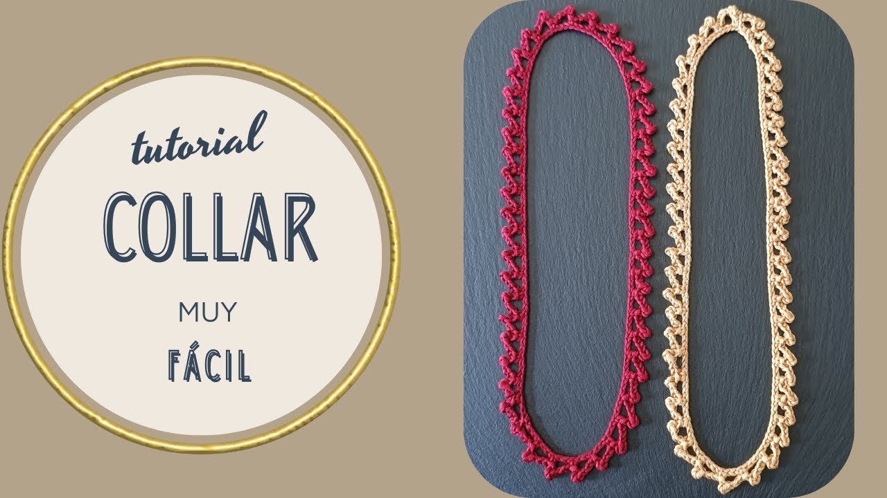 COLLAR MUY FÁCIL a CROCHET. Teje tu 1º proyecto. Tutorial paso a paso. Ganchillo para principiantes.