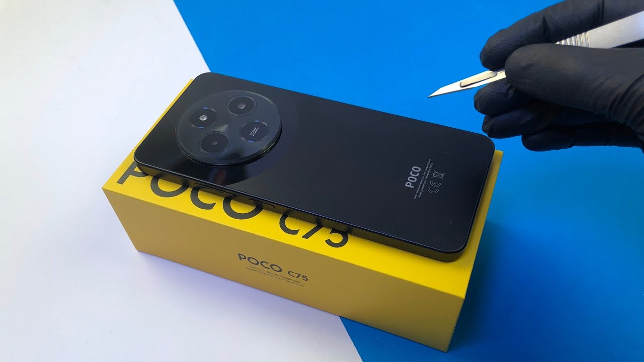 Xiaomi Poco C75 | black | Unbox and test camera , game and display quality - ASMR