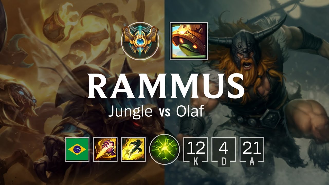 Rammus Jungle vs Olaf - BR Challenger Patch 8.23