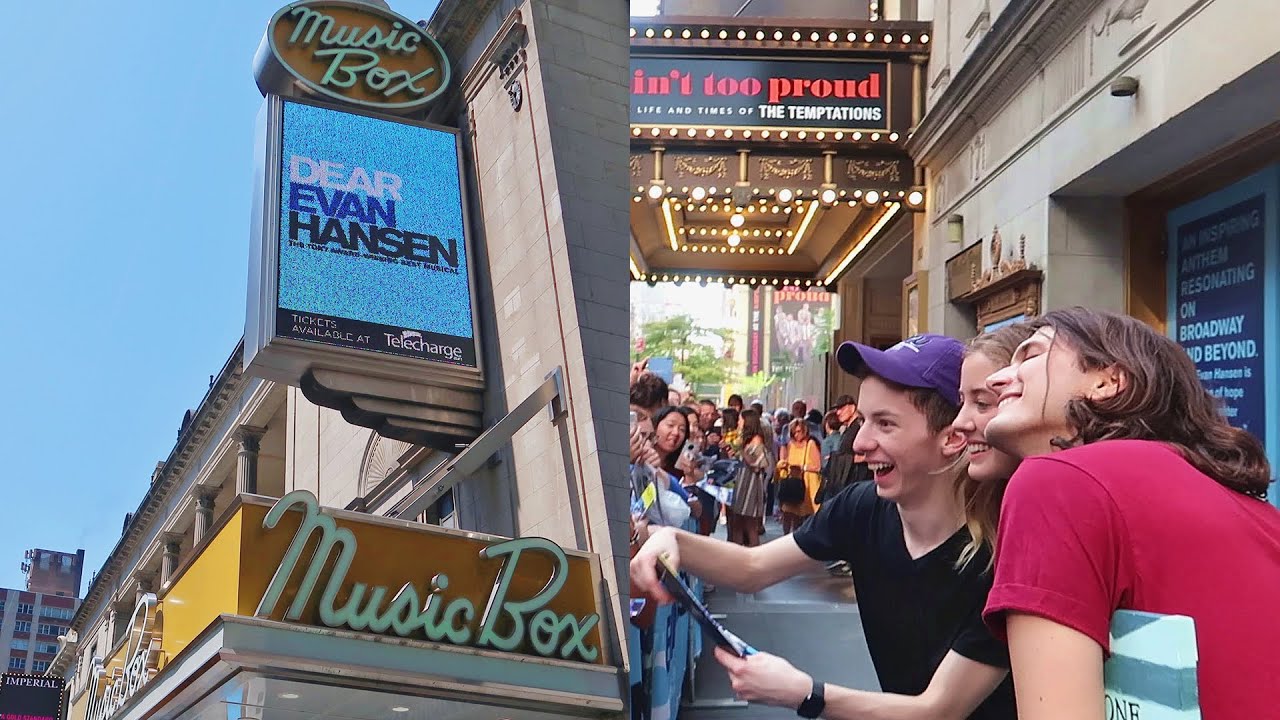 Saw Dear Evan Hansen on Broadway! Met actors behind stage door!