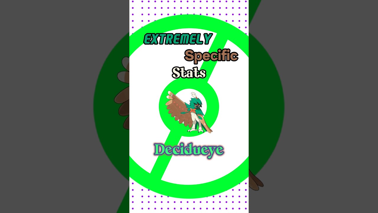 Extremely Specific Stats: Decidueye #pokemon #shorts