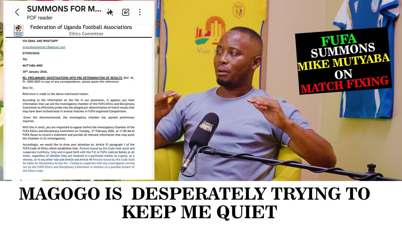 MAGOGO IS TRYING TO BLACKMAIL ME WITH MATCH FIXING ALLEGATIONS - MIKE MUTYABA