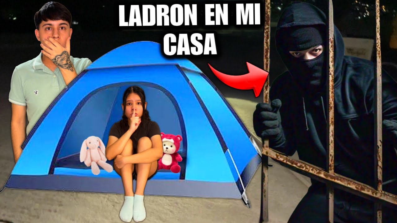 ACAMPAMOS EN EL TECHO DE MI CASA!! 🏠GRABE A UN EXTRAÑO QUERIENDO ENTRAR