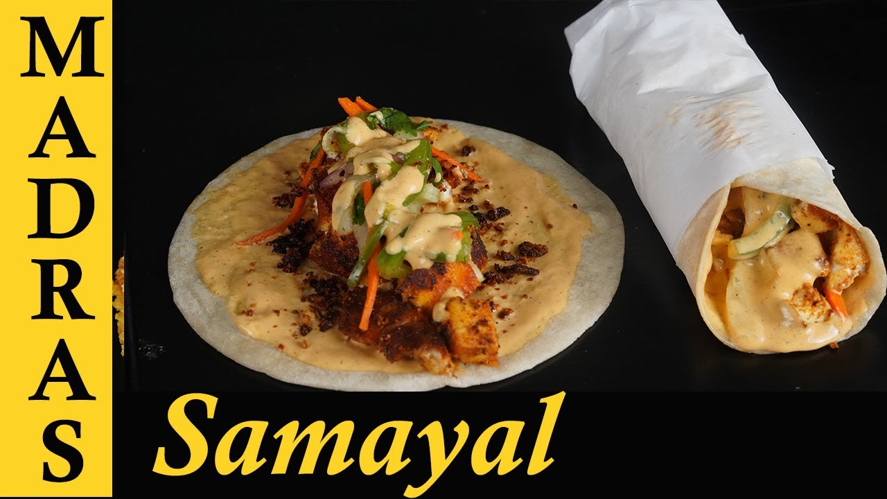 Paneer Shawarma Recipe in Tamil with Best Shawarma Sauce