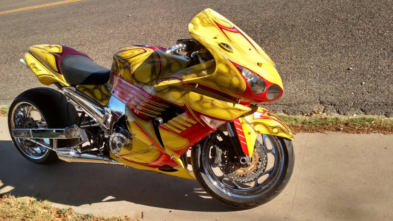 How to custom paint a Kawasaki ZX14. 