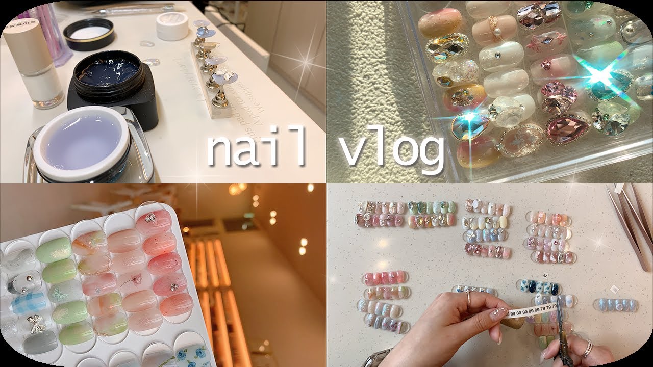 Nail Vlog | 5월이달의아트 만드는 네일샵브이로그 (아니 벌써 5월이라고,,? 수강하고 시술하고 알차게 보내는 4월의 일상)