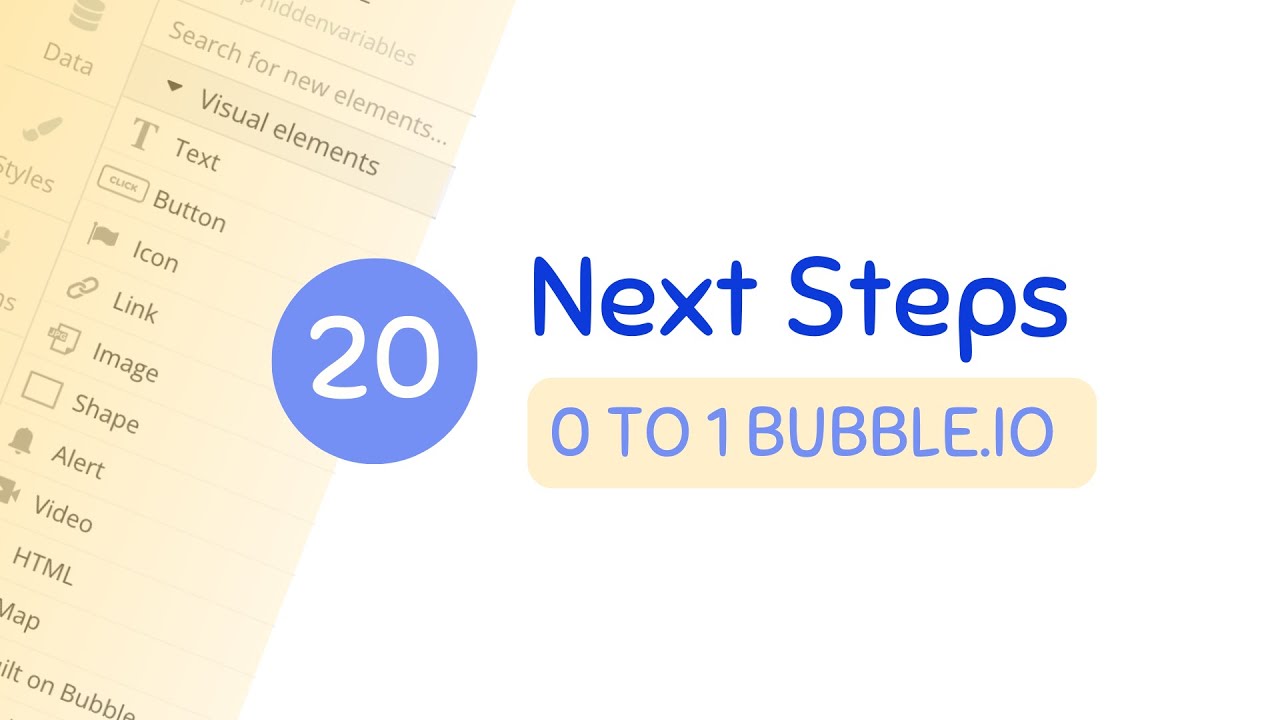 Next Steps - Ch. 20 | 0 to 1 Bubble.io
