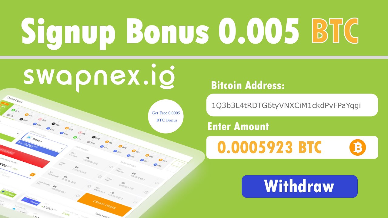 Swapnex Cryptocurrency Arbitrage Trading Platform │ Signup Bonus 0.0005 BTC Live Proof Urdu Hindi