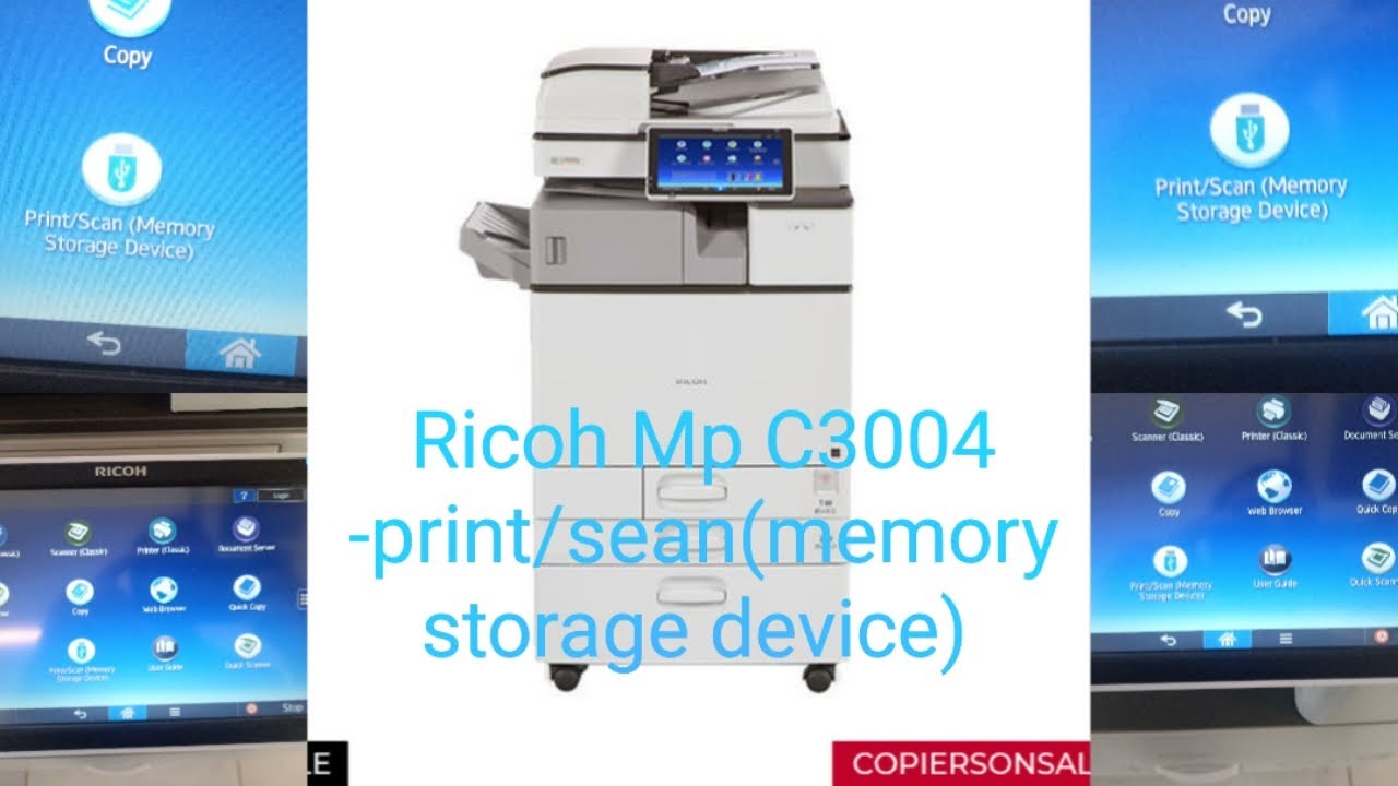 Ricoh Mp C3004 -print/sean(memory  storage device)