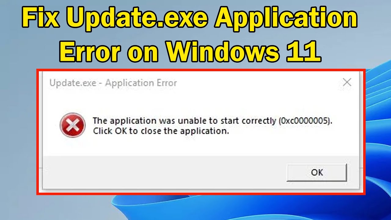 Как исправить ошибку приложения Update.exe в Windows 11, как устранить проблему с Update.exe