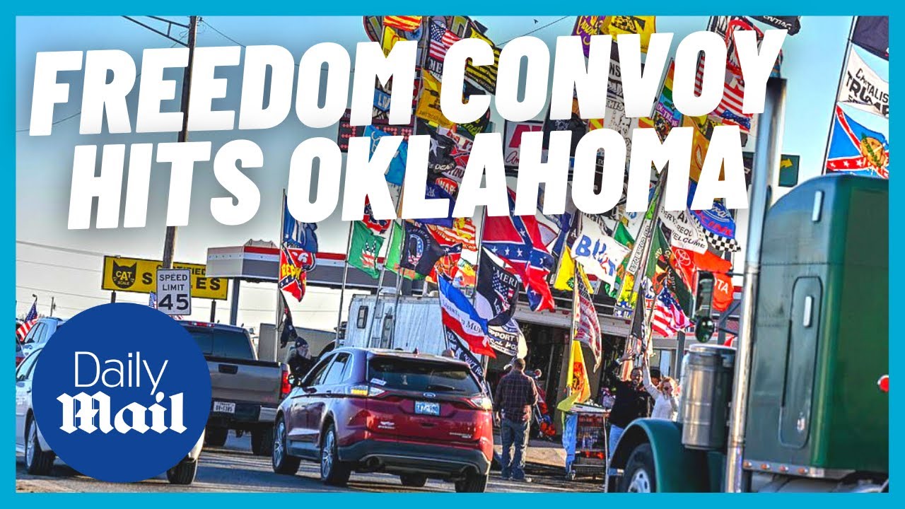 US Protests: Freedom Convoy makes its way through Oklahoma