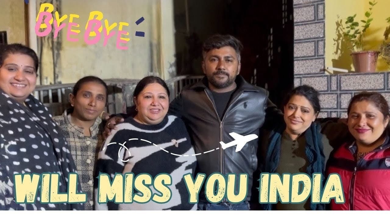Ankhe bhar aayi sab emotional hogye | Bye Bye India. ✈️✨😢