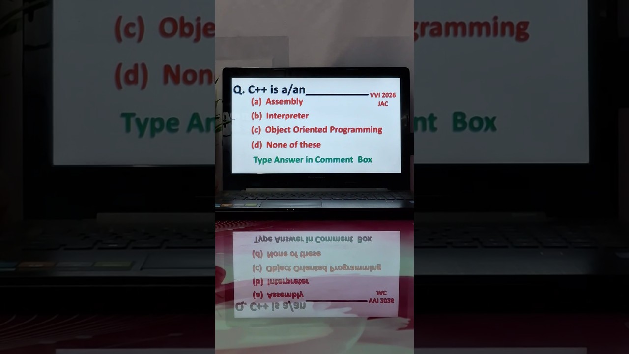 VVI Question 2026 Computer Science JAC Board Class 12 #viral