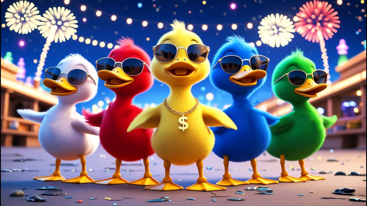 Funk do Patinho Colorido e as cores do ano novo | M&uacute;sicas Infantis animada