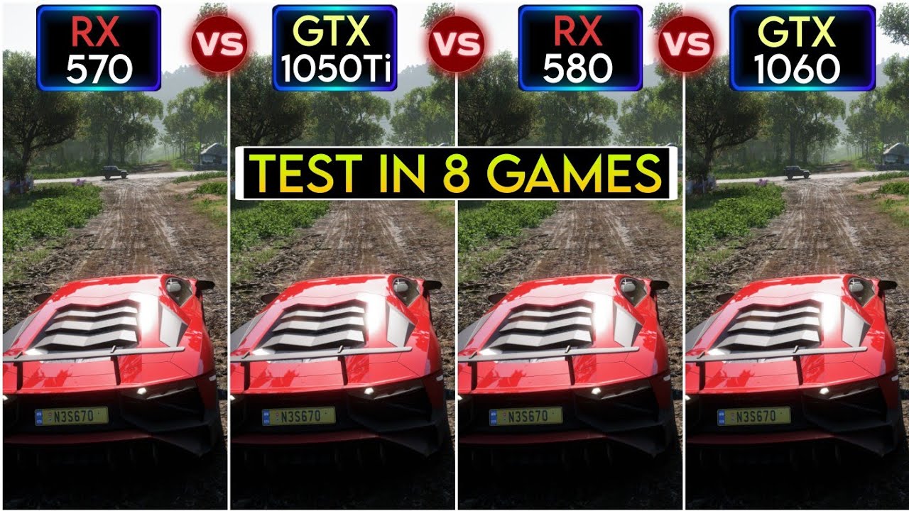 RX 570 vs GTX 1050 Ti vs RX 580 vs GTX 1060 | 8 Games Test | Which Is Budget Friendly ?