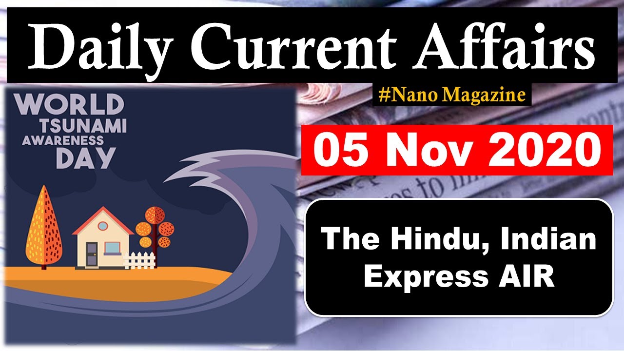 Daily Current Affairs 5 November 2020 | The Hindu | PIB News by Veer | #UPSC Prelims 2021, UPSC EPFO