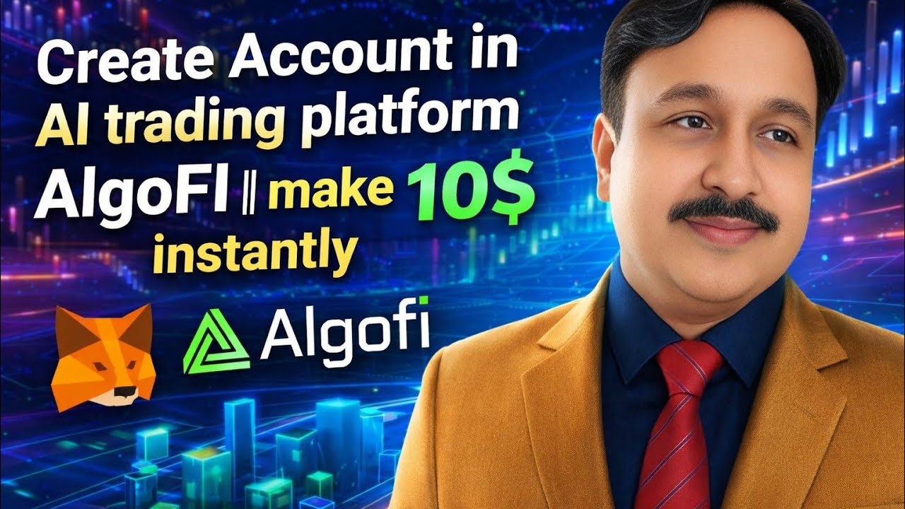 Instant 10$ create Account in AlgoFI AI trading platform 