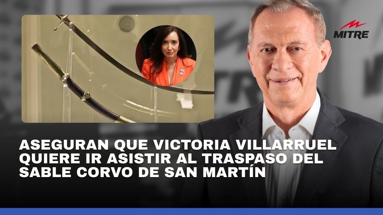 Aseguran que Victoria Villarruel quiere ir asistir al traspaso del sable corvo de San Martín