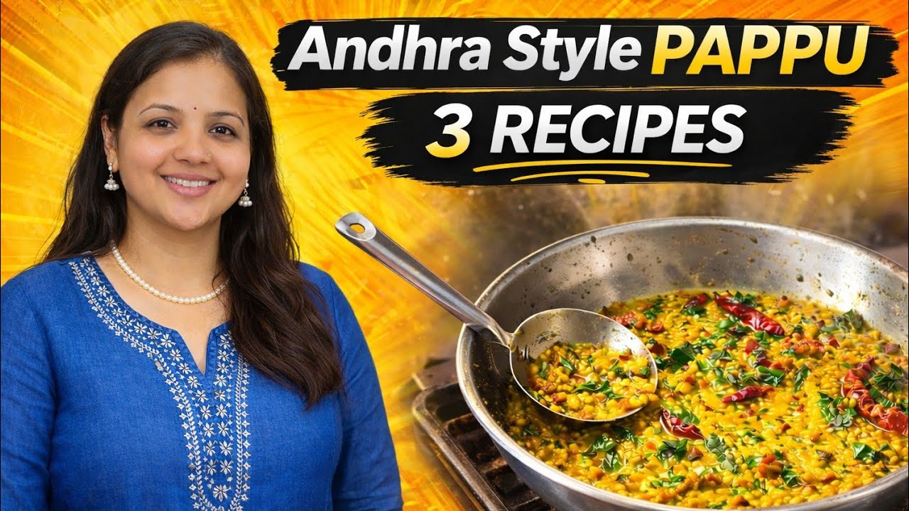 1 Dal and 2 Surprise Recipes 😱 | Andhra Tomato Pappu + Secret Add-On Lunch!