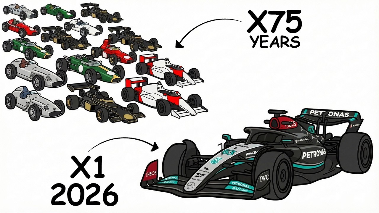 What if a 2026 F1 Car Raced Every F1 Car in History?