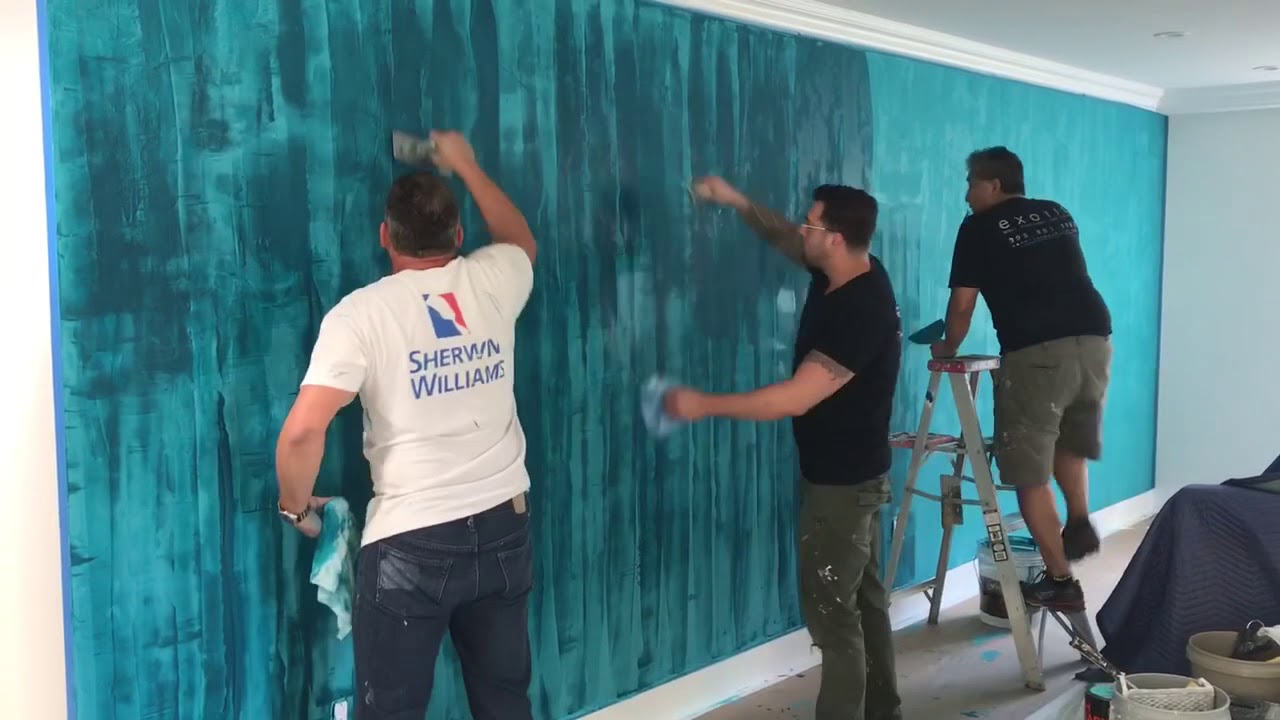 Venetian plaster vertical style Marmorino, Exotic Style!