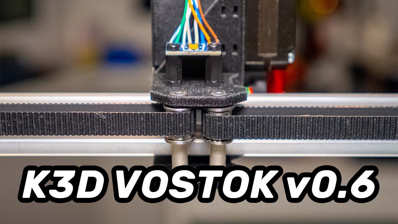 K3D VOSTOK v0.6 - CoreXY, XY/2, зашивка, купол, тесты печати.