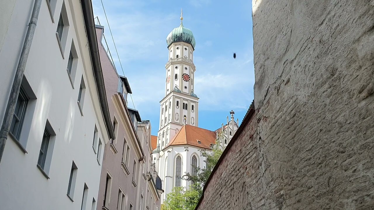 Augsburg (A) Altstadt kath. Basilika St. Ulrich und Afra : Festgeläut (Glocken 9-1) (Vollgeläut)