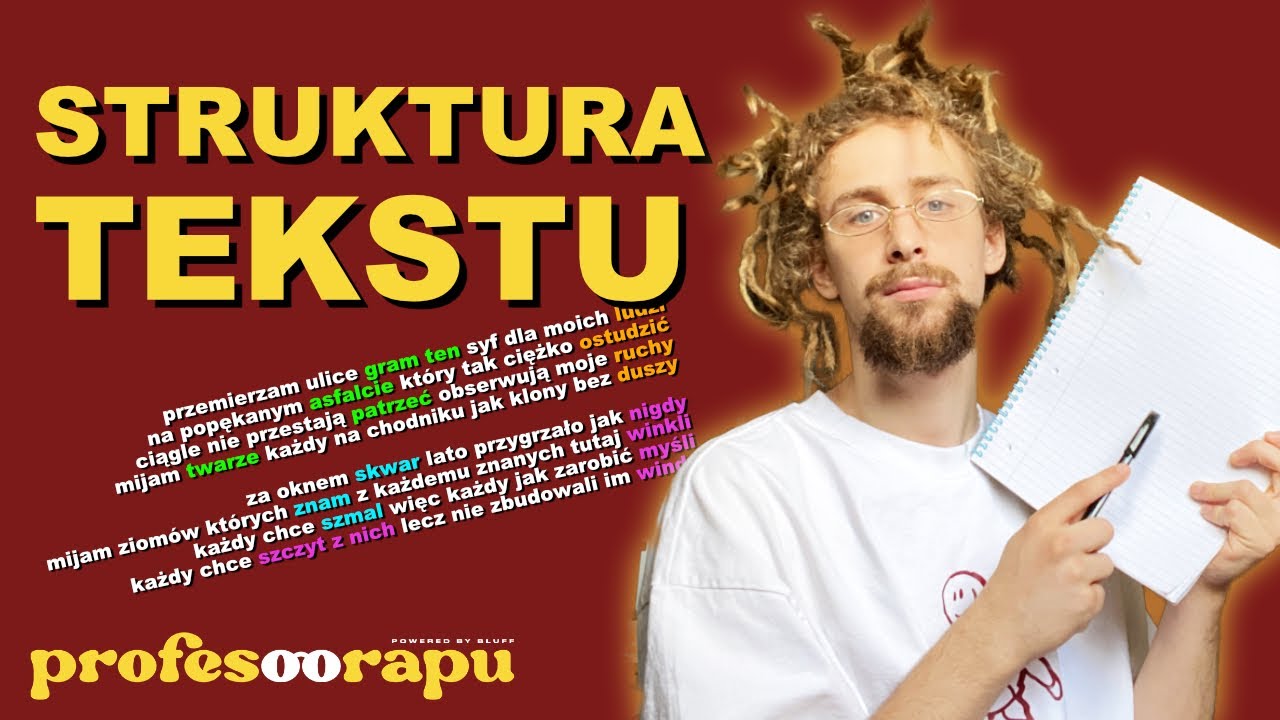 jak napisać RAPOWĄ ZWROTKĘ | STRUKTURA TEKSTU | PROFESOR RAPU