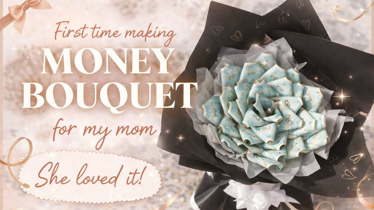 DIY Money Bouquet for Birthday 🎂 | Easy & Aesthetic Gift Idea | First YouTube Video