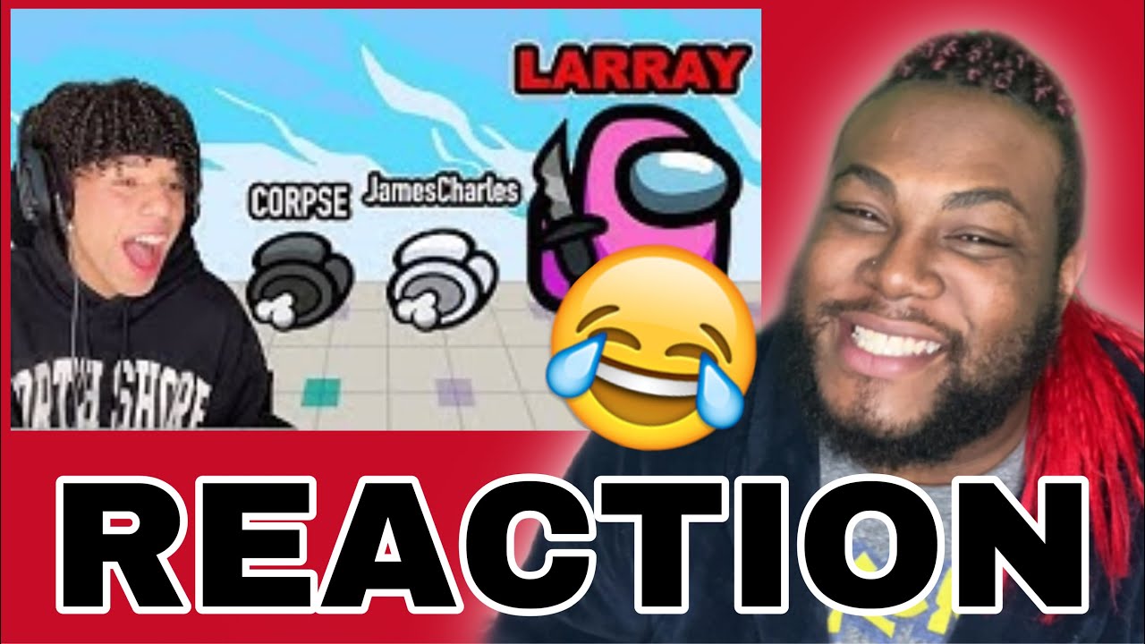 PLAYING AMONG US WITH PRO PLAYERS | LARRAY REACTION