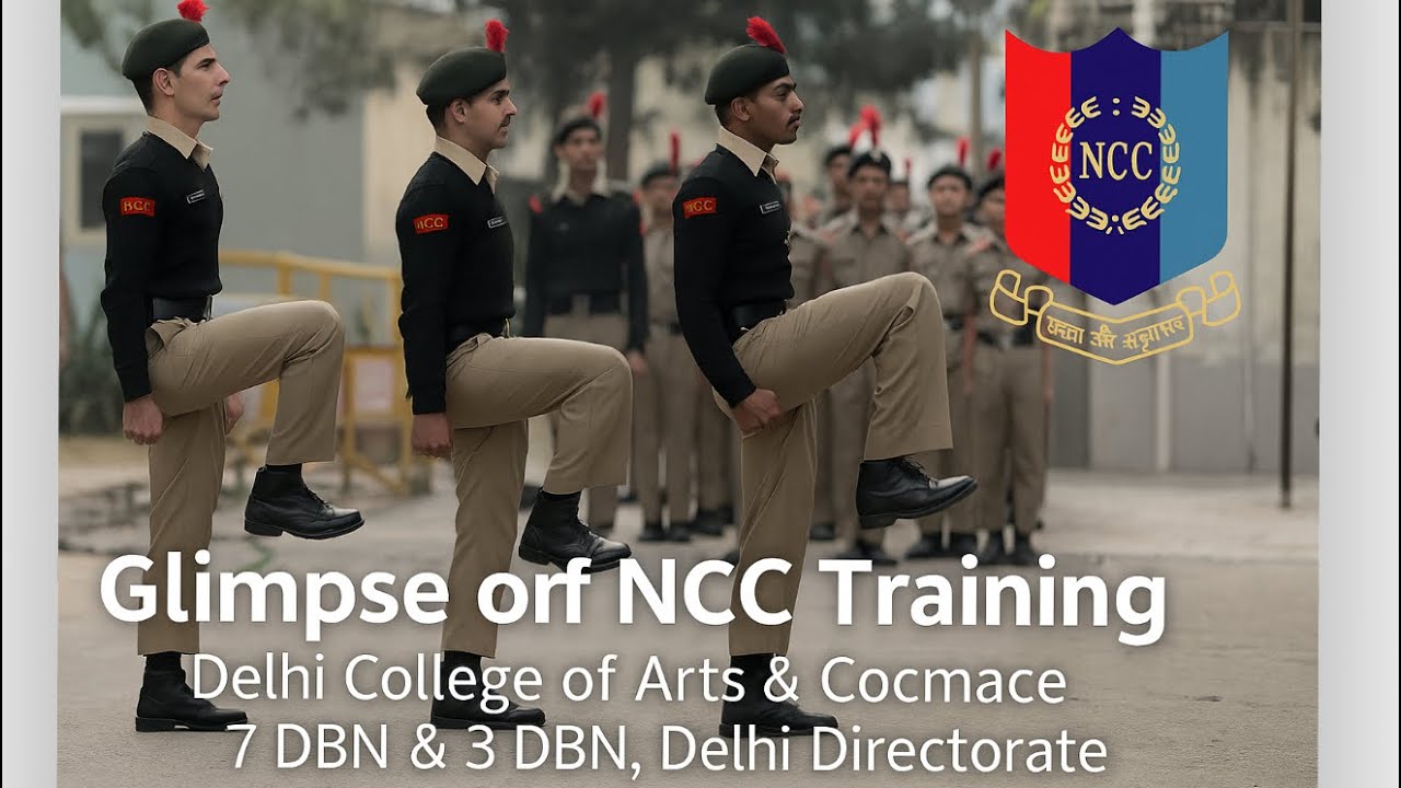 Glimpse of NCC Training at Delhi College of Arts & Commerce | 7 DBN & 3 DBN, Delhi Directorate