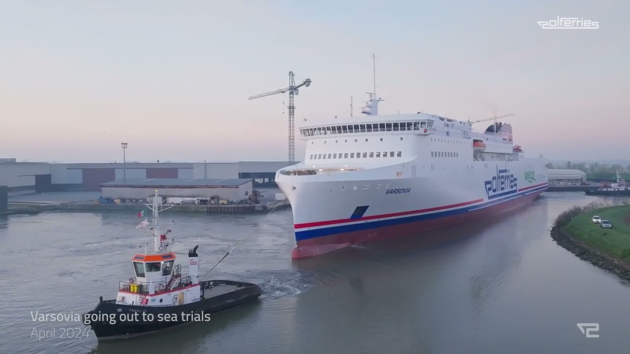 Pr&oacute;by morskie promu Varsovia