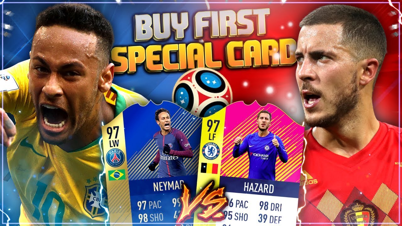 FIFA 18: Brasilien vs Belgien BUY FIRST Special Card! 97 NEYMAR vs 97 HAZARD!