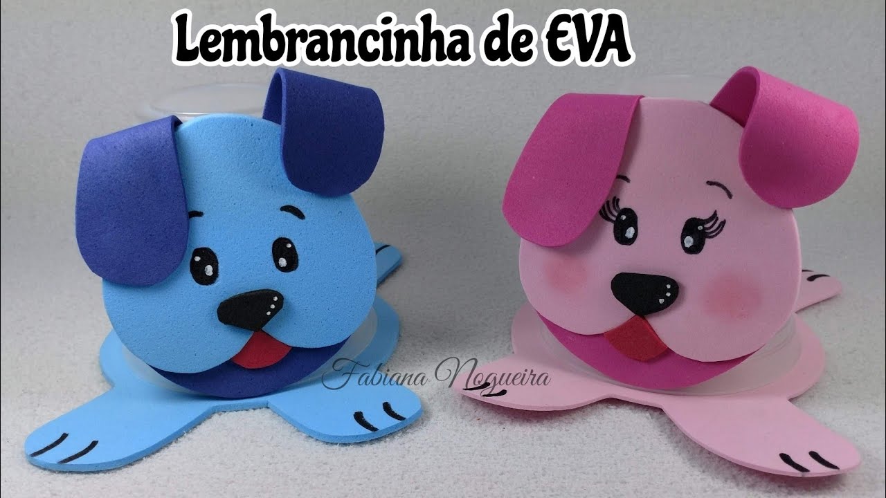 Lembrancinha Fácil com EVA e copo descartável 👧🎀🧒